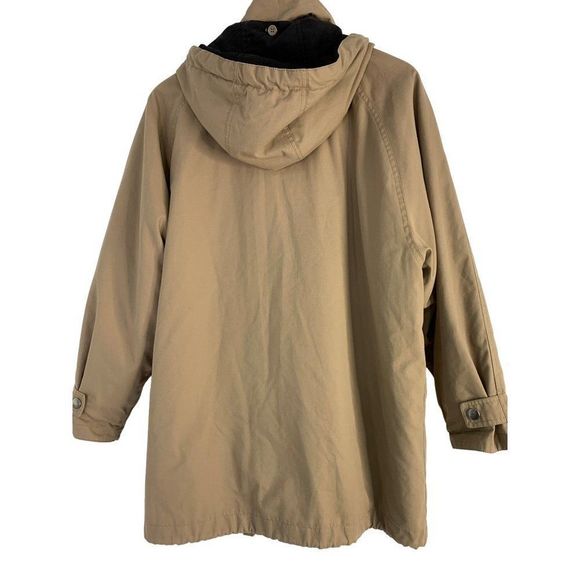 Mens London Fog Limited Ed Size M Winter Coat Removable Lining Hood Khaki 6039 - Picture 5 of 13